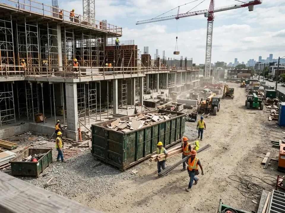 commercial-construction-site-w-002 — frequently asked questions, Low Cost Construction Dumpster Rental in Circle Pines, MN